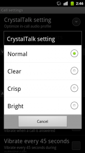 CrystalTalk setting