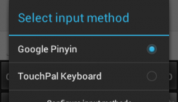 How to Select / Switch Input Method in Android 4.0 Ice Cream Sandwich