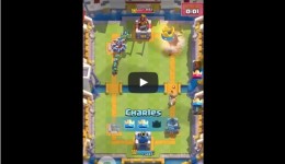 Fighting to Arena 7 in Clash Royale, First Battle, lvl7 vs lvl9