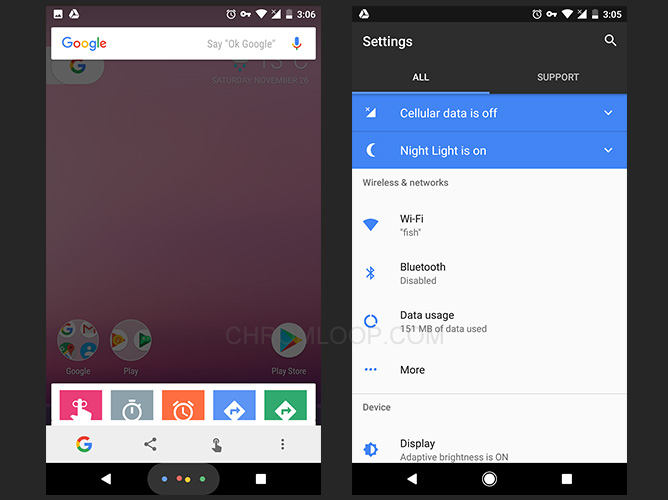 Update Pixel Mod for Nexus 5X Android 7.1.1 NPF6F, Home ...